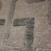 White & Grey Hand-Knotted Indian Silk and Wool Area Rug - 8x10 - Image 2