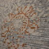 Beige, Blue, Rust Hand-Knotted Indian Silk and Wool Area Rug - 8x10 - Image 2