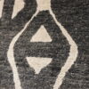 Grey, White Hand-Knotted Indian Silk and Wool Area Rug - 8x10 - Image 2