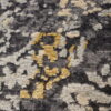 Gold, Blue, White Hand-Knotted Indian Silk and Wool Area Rug - 8x10 - Image 2