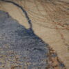 Blue/Beige Hand-Knotted Silk and Wool Area Rug - 8x10 - Image 2