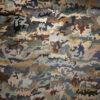 Multicolor Hand-Knotted Nepali Silk and Wool Area Rug