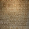 Beige, Rust Hand-Knotted Indian Wool Area Rug - 8x10