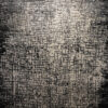 Black, White Handmade Indian Silk and Wool Area Rug - 8x10