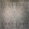 Grey, Teal Hand-Knotted Indian Silk and Wool Area Rug - 8x10