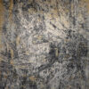 Gold, Blue, White Hand-Knotted Indian Silk and Wool Area Rug - 8x10