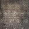 Grey, Silver Hand-Knotted Indian Silk and Wool Area Rug - 8x10