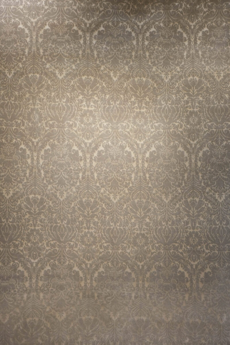 grey and silver oriental rug