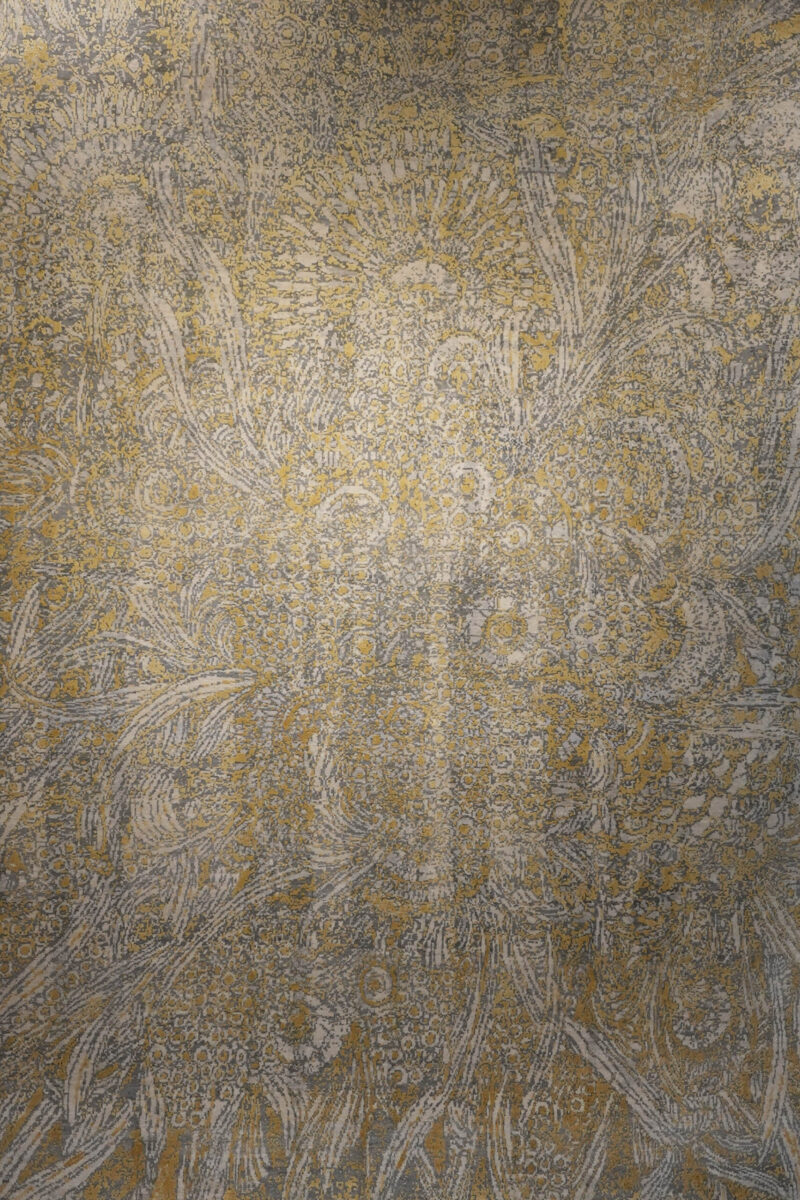 gold and grey indian rug